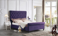 Пурпурная интерьерная кровать IR-0822