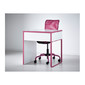 МИККЕ Письменный стол, белый, розовый