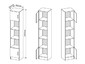 Модульная прихожая Ронда 2 цвета