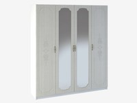 Шкаф 4-х створчатый с 2-мя зеркалами Эльза ШК-914